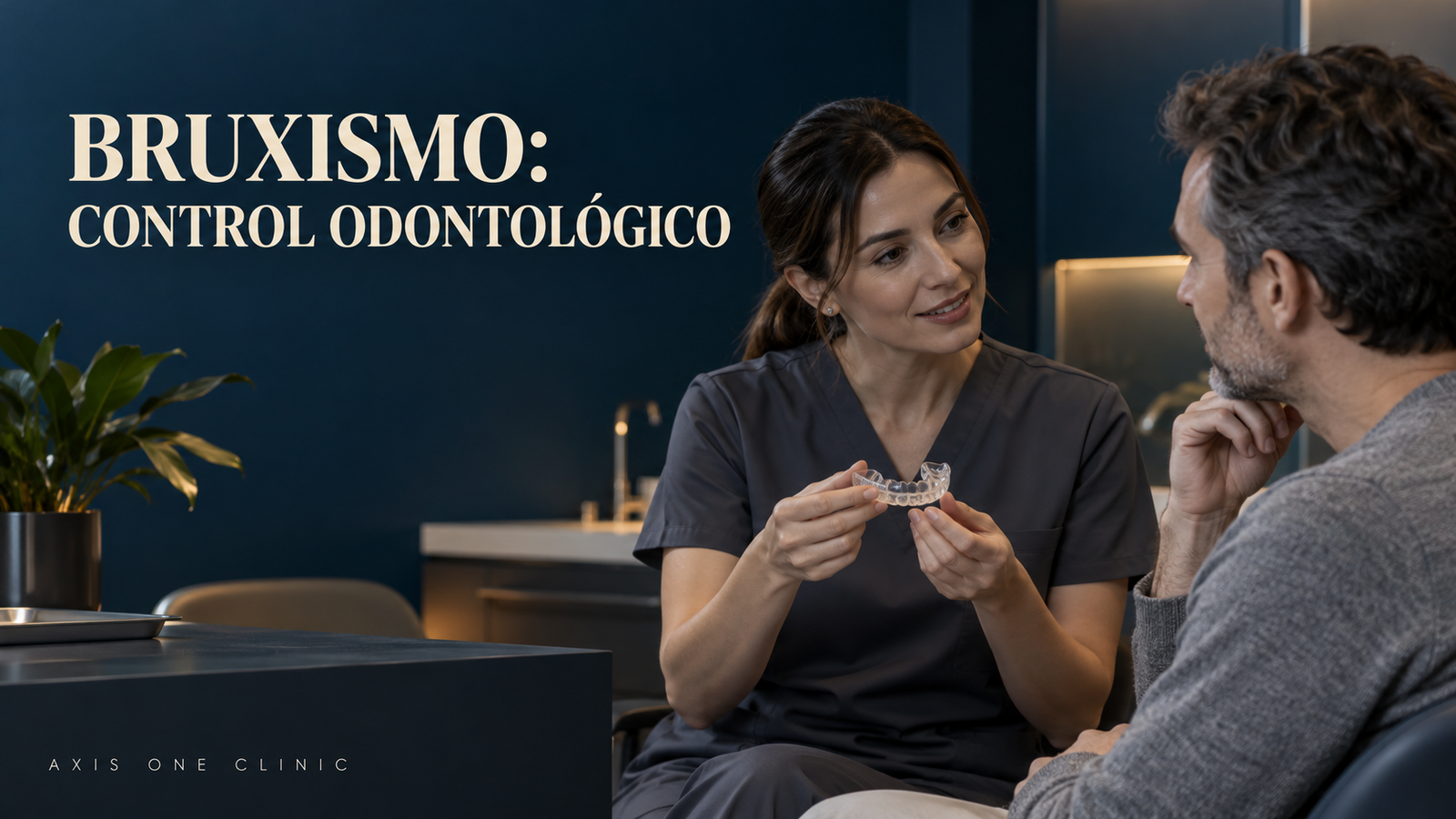 Consulta odontológica para revisar las molestias por bruxismo