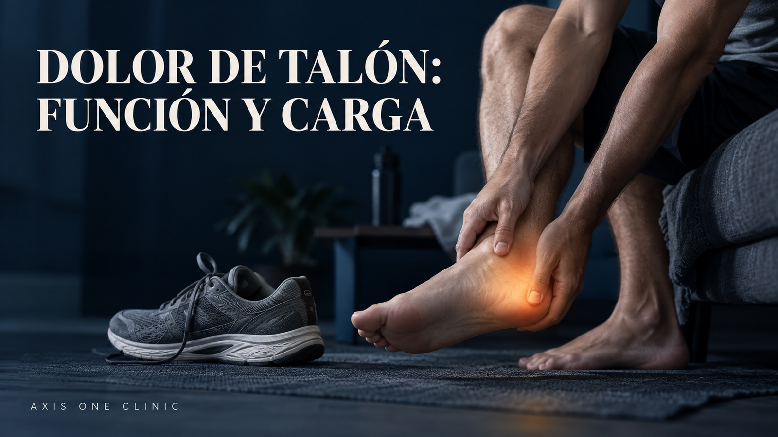 Persona señalando el talón durante la revisión de las actividades y la carga